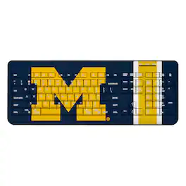 Keyscaper - Michigan Wolverines Wireless USB Keyboard - Multicolor