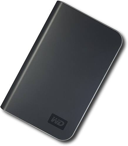 Front Standard. Western Digital - My Passport 500GB External USB 2.0 Portable Hard Drive for Mac - Black.