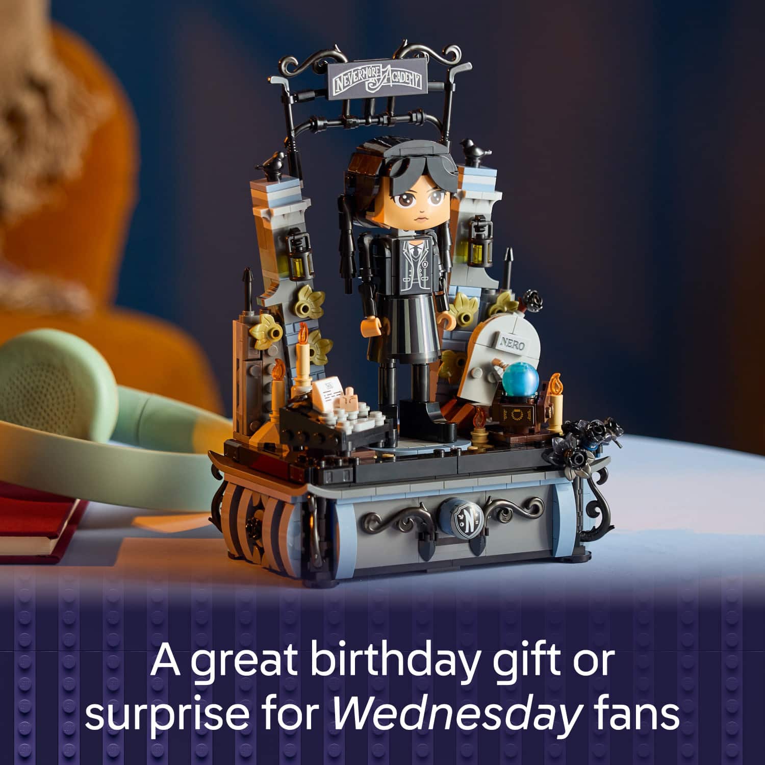 A great birthday gift or surprise for Wednesday fans.
