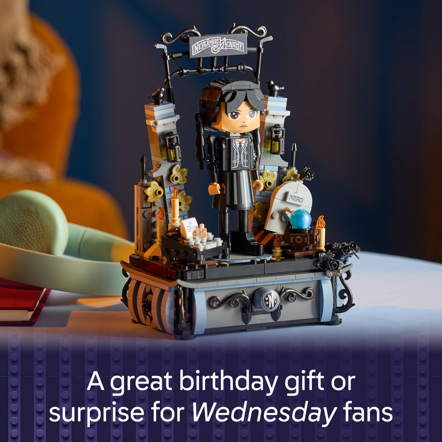 A great birthday gift or surprise for Wednesday fans.