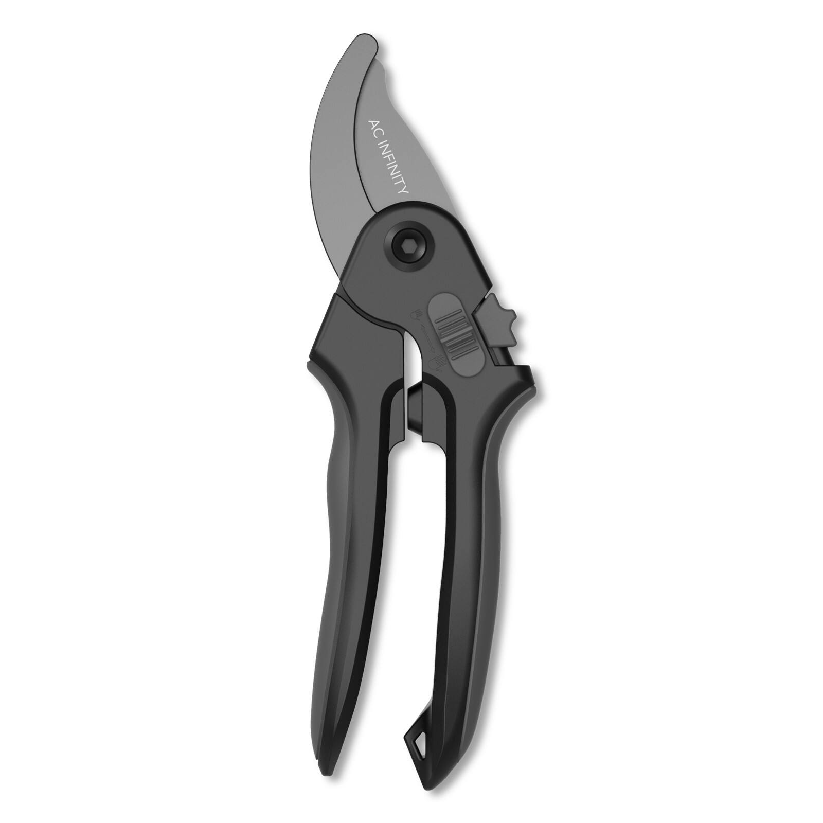 Front. AC Infinity - Steel Pruning Shear 8", Medium-Carbon KS5, Bypass Blades.