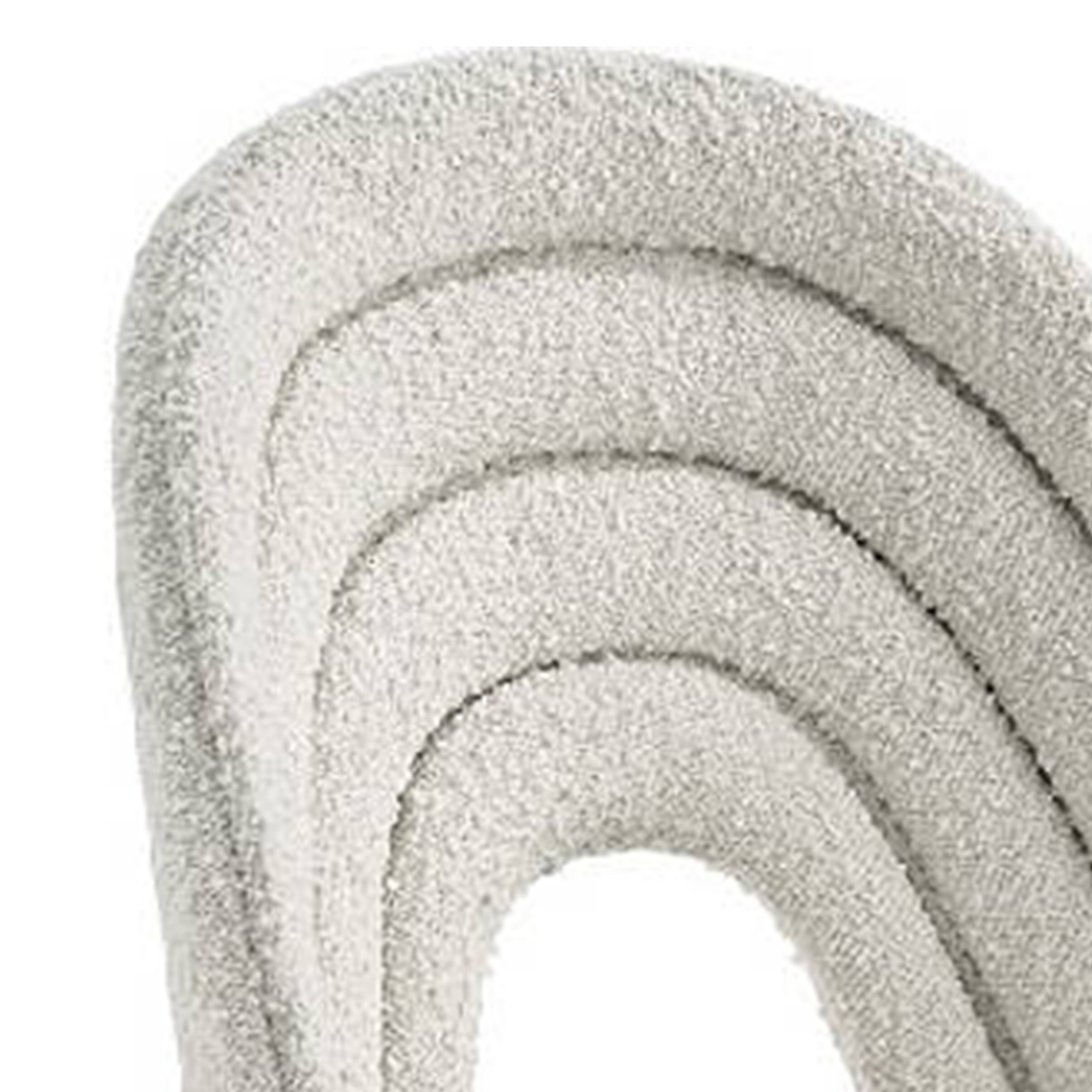 Alt View 2. Manhattan Lane - Inch 25 Inch Side Dining Chair Set of 2, White Teddy Sherpa - White, Gold.