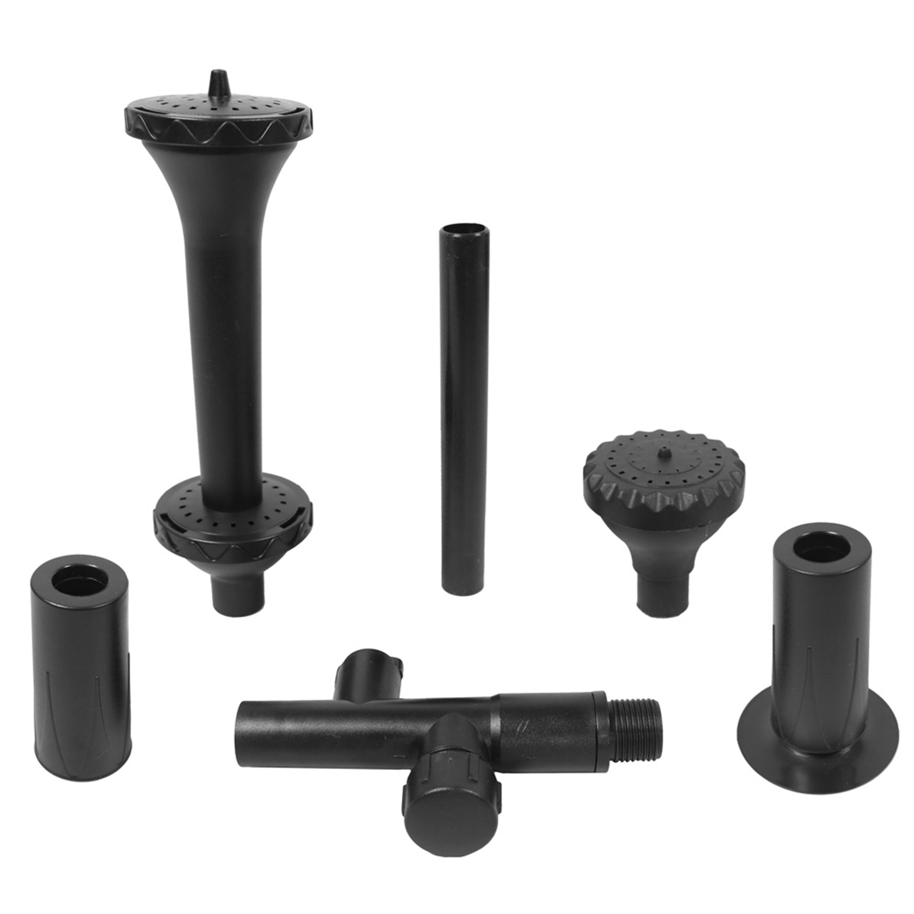 Alt View 5. Sunnydaze - 660 GPH 120V Electric Pond Pump with Filter and 3 Spray Heads - Black.