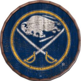 Fan Creations - Buffalo Sabres 24" Cracked Color Barrel Top Sign - Multicolor