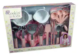 Northwest - 18 Piece Play Kitchen Utensil Cooking Set - Multi