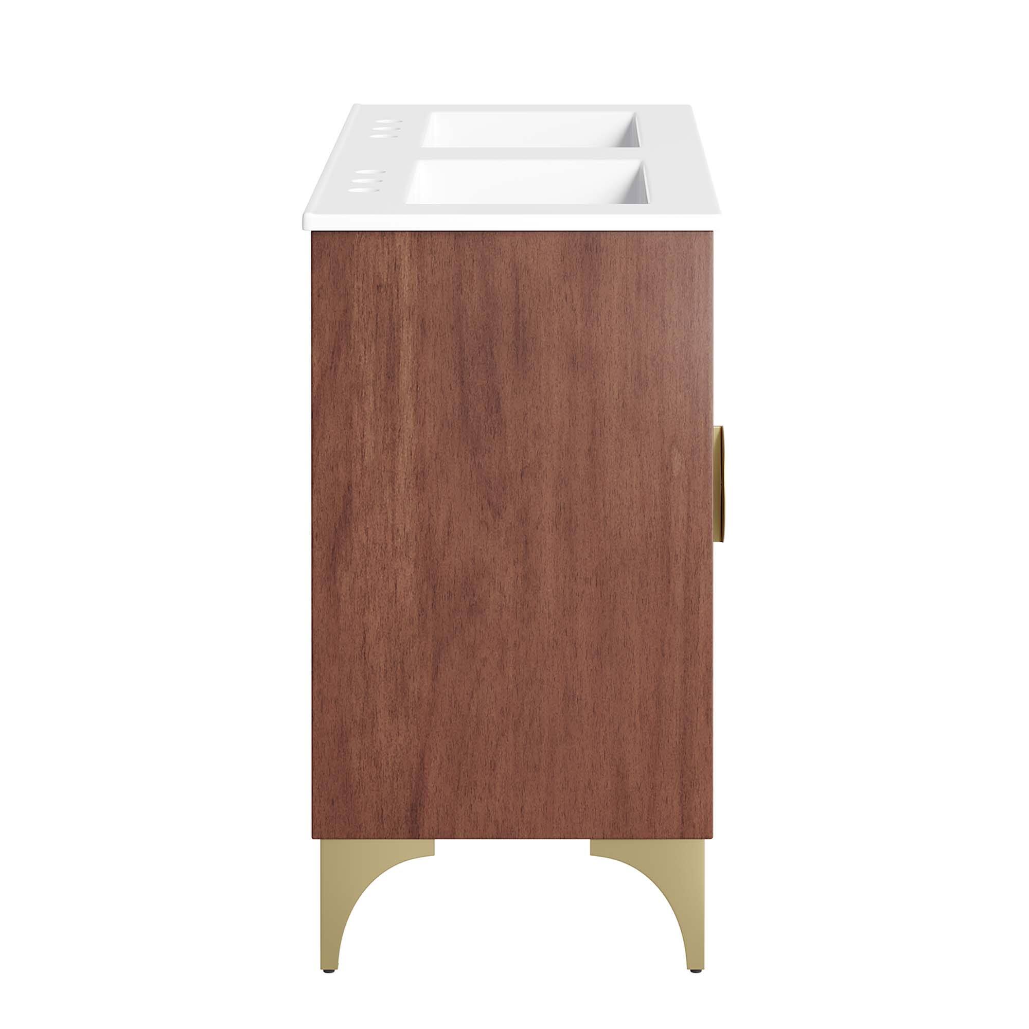 Alt View 2. Modway - Daylight Bathroom Vanity Basin Included by Modway - White Walnut.