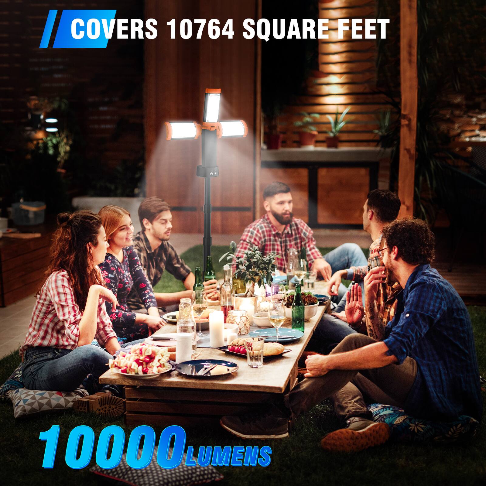 COVERS 10764 SQUARE FEET  
10000 LUMENS