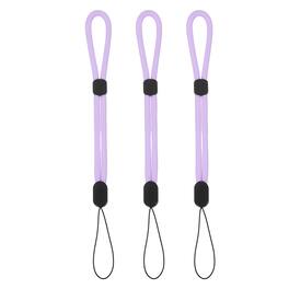 Unique Bargains - Camera Wrist Strap, 3pcs Adjustable Nylon Wristlet Lanyard String for Camera Keys Keychain Phone USB Wallet - Pure Purple