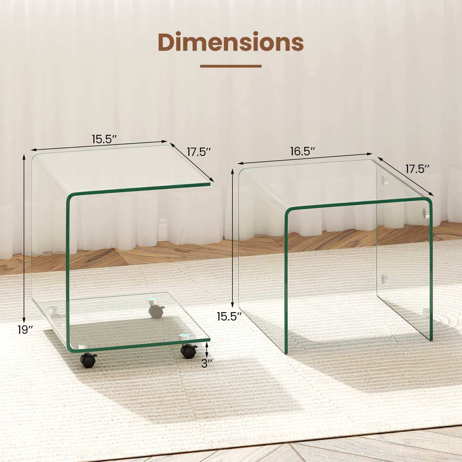 Dimensions: 15.5" x 17.5" x 16.5" x 17.5" x 19" x 15.5" x 3"