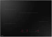 Samsung - 30" Induction Cooktop with Anti-Scratch Matte Glass and Sync Burners - Black