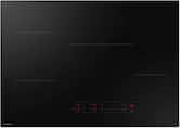 Samsung - 30" Induction Cooktop with Anti-Scratch Matte Glass and Sync Burners - Black