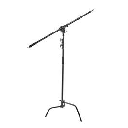 Flashpoint - Turtle Base C-Stand and Cross Arm Boom Kit (Black, 10.5')