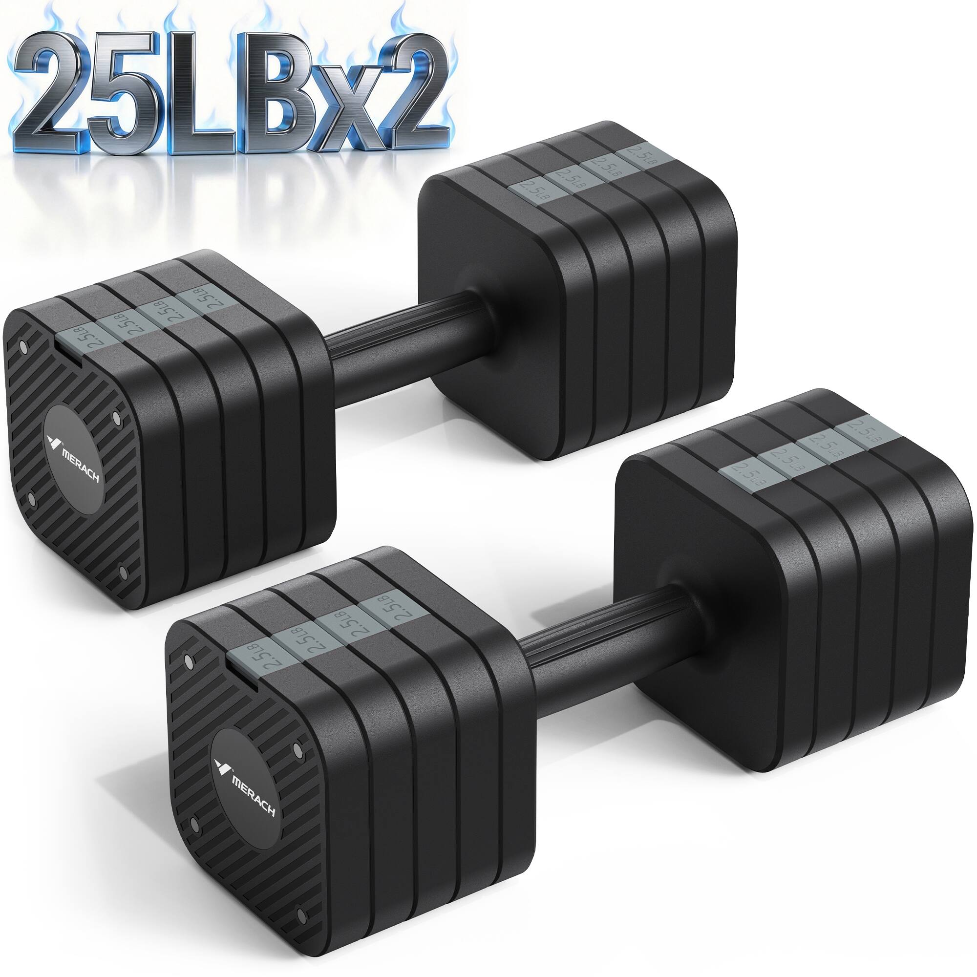 25LBx2  
2.5LB 2.5LB 2.5LB 2.5LB  
2.5LB 2.5LB 2.5LB 2.5LB  
MERACH  
2.5LB 2.5LB 2.5LB 2.5LB  
2.5LB 2.5LB 2.5LB 2.5LB  
MERACH