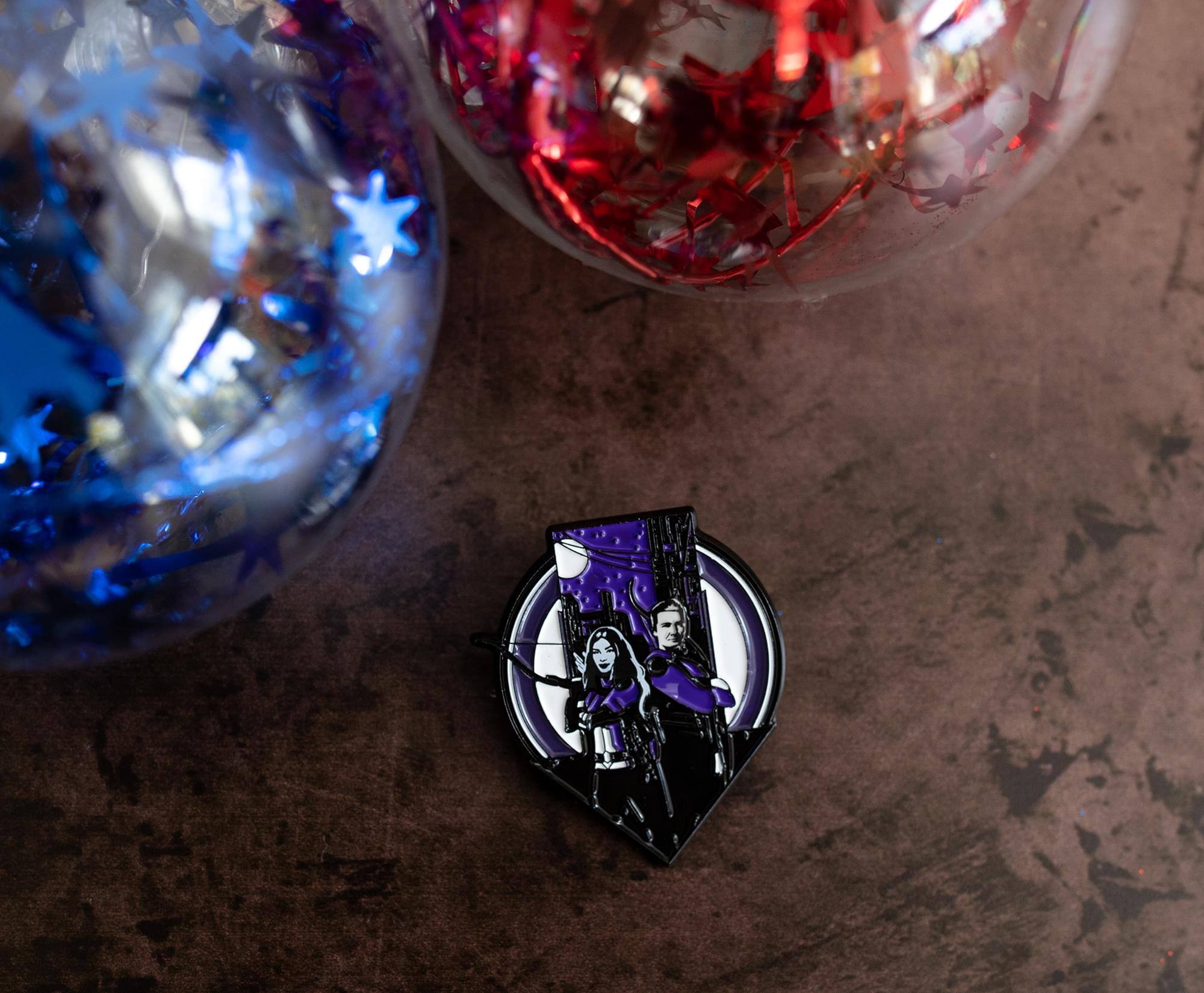 Alt View 2. SalesOne LLC - Marvel Studios Hawkeye Limited Edition Premiere Pin | Toynk Exclusive - Purple.