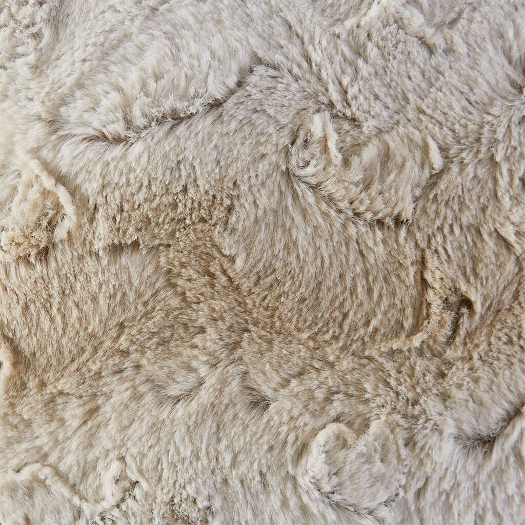 Alt View 5. Gracie Mills - Gracie Mills Shawn Faux Brushed long Fur Square Pillow - Sand.