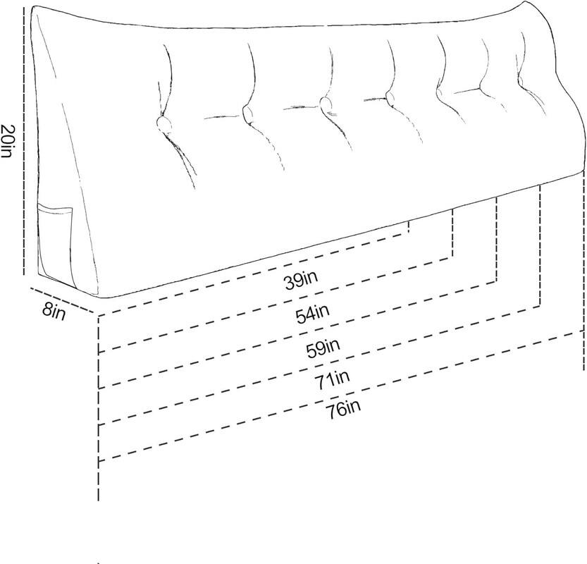 The corrected measurements from the image are:

- 20 in
- 8 in
- 39 in
- 54 in
- 59 in
- 71 in
- 76 in