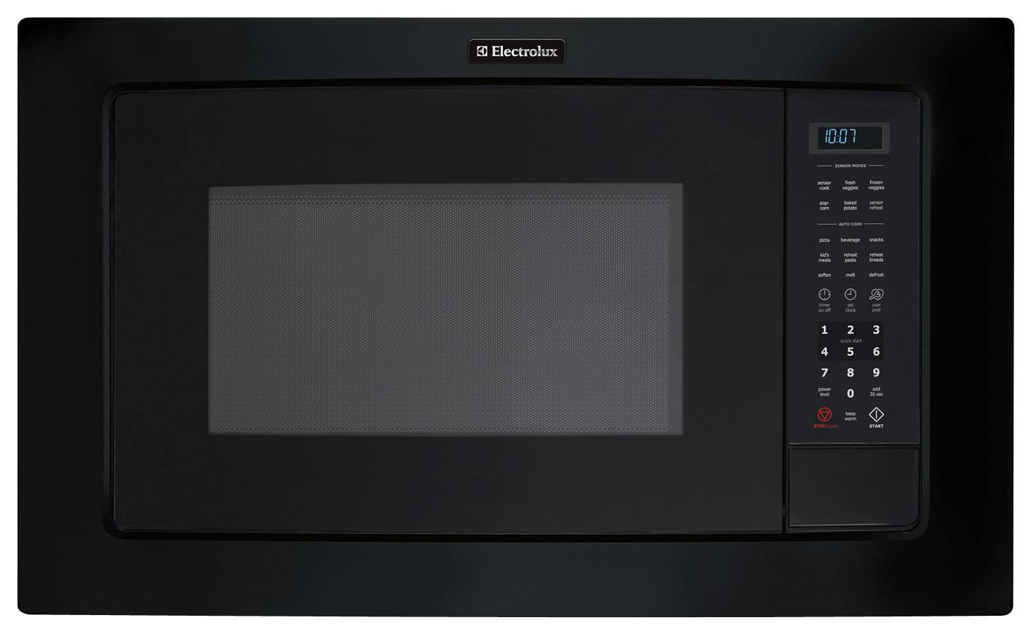 Electrolux - 2.0 Cu. Ft. Built-In Microwave - Black-Front_Standard