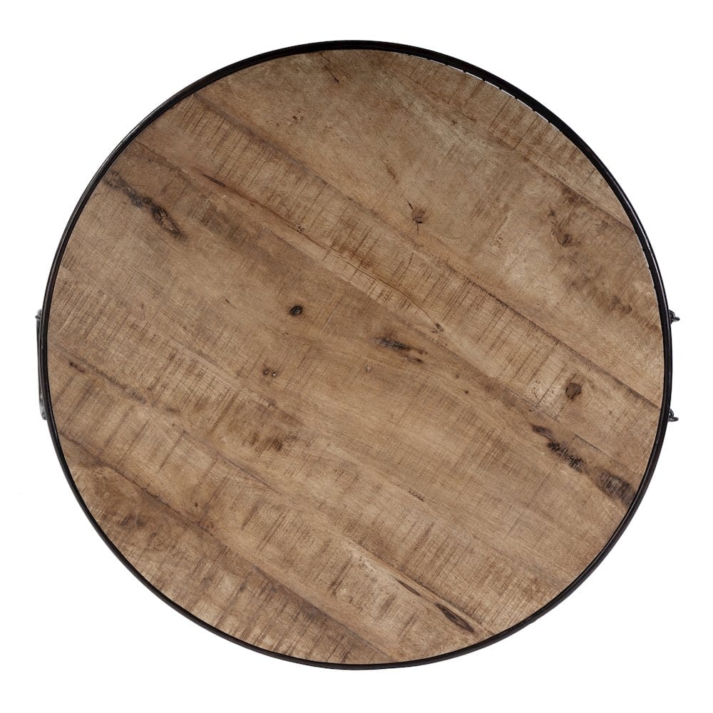 Butler Specialty - Fulton 28 in. W Round Iron and Wood Coffee Table - Brown price history on PriceWatchPro