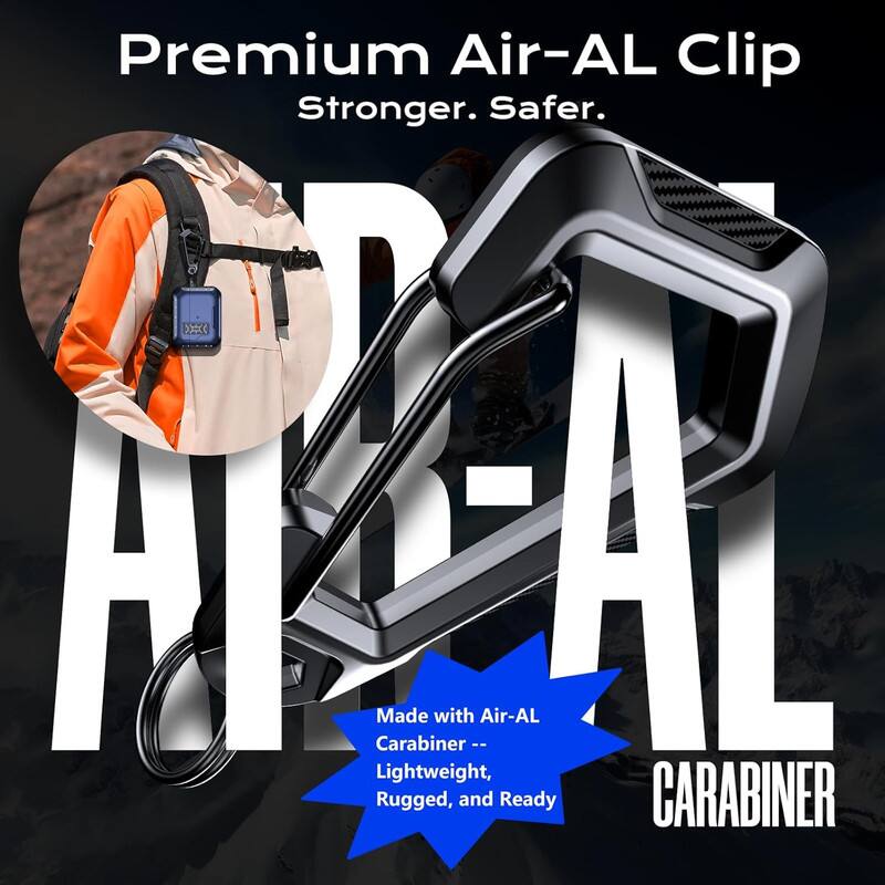 Premium Air-AL Clip  
Stronger. Safer.  

Made with Air-AL Carabiner -- Lightweight, Rugged, and Ready