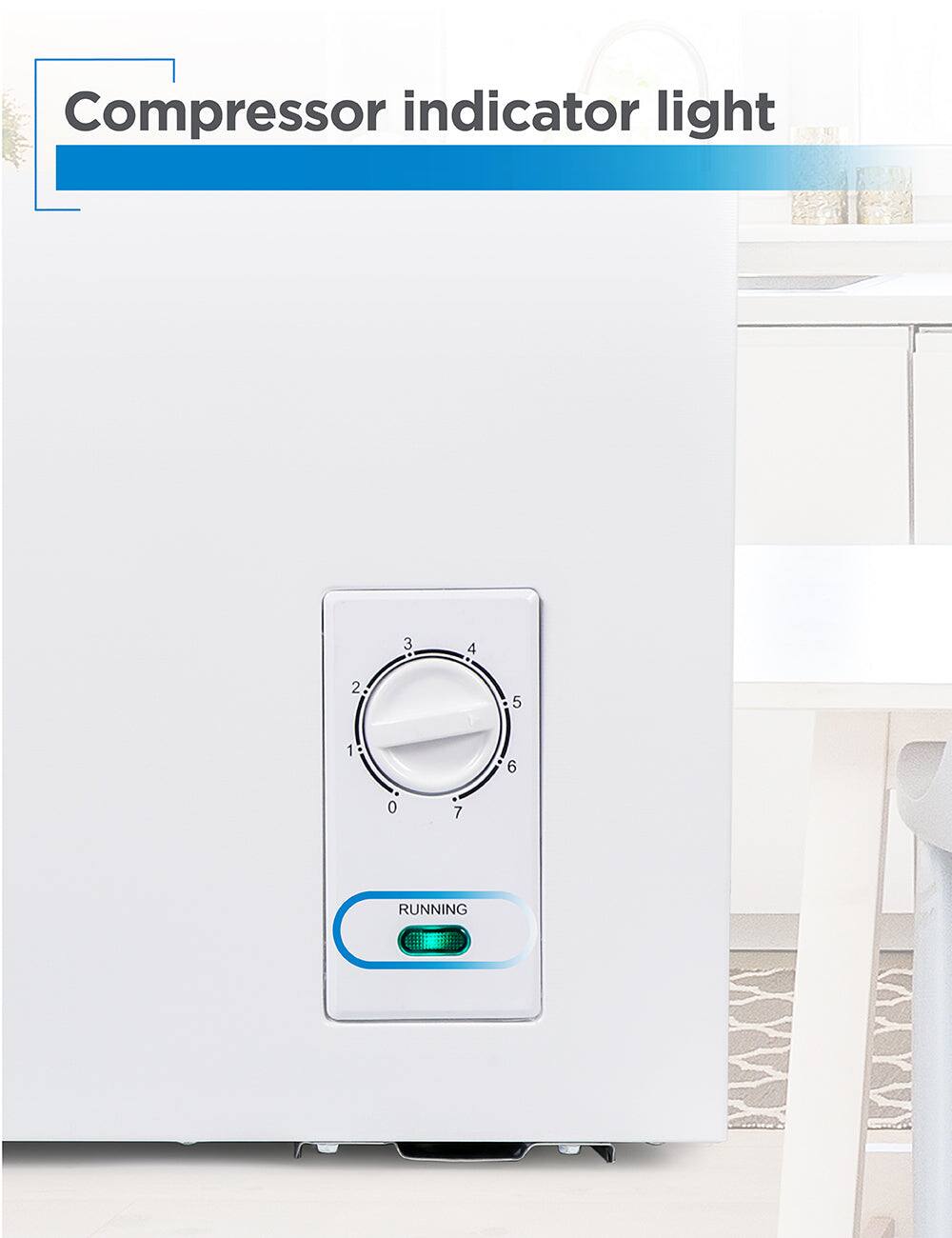 Compressor indicator light
3 4 2 5 1: 1 6 0 7 RUNNING