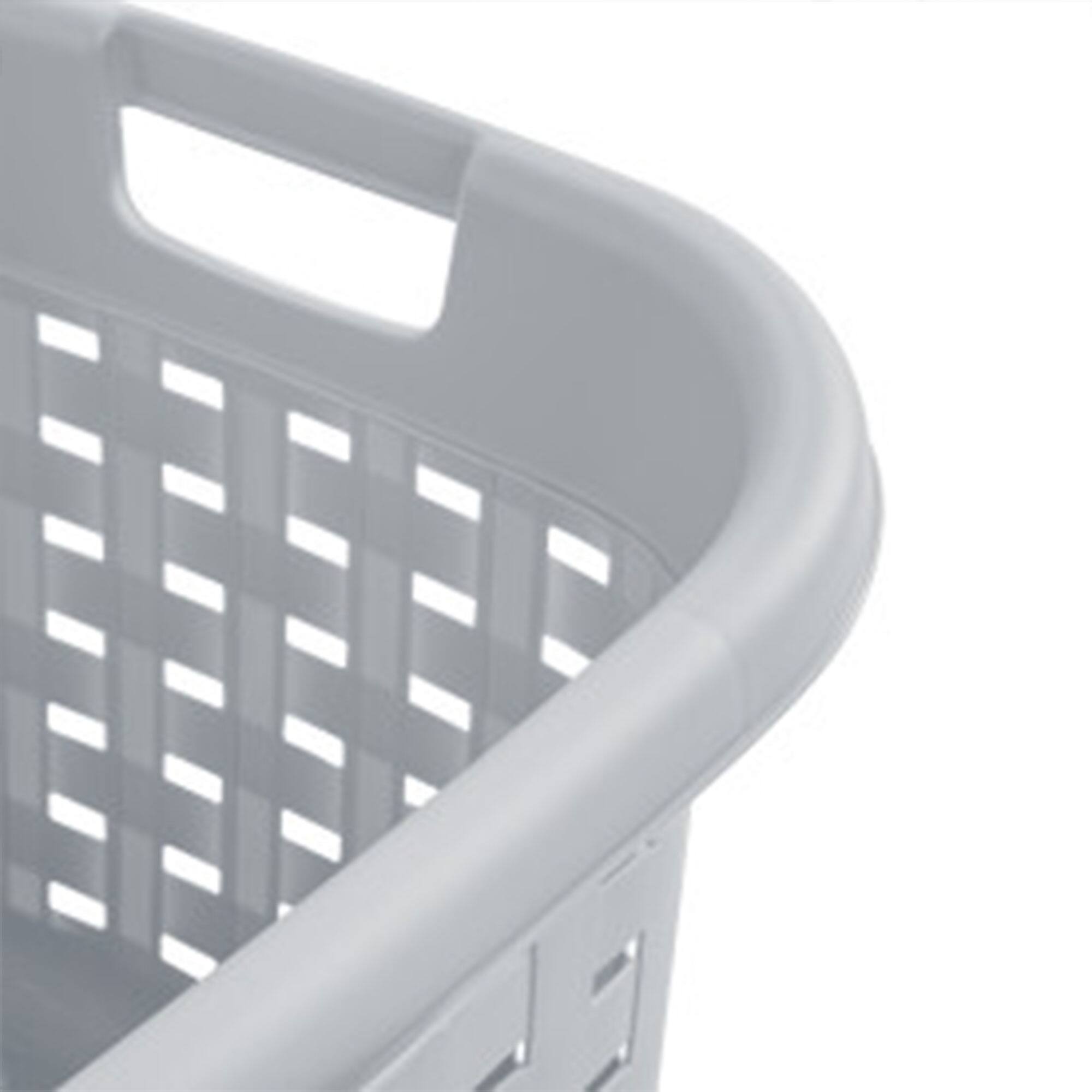 Alt View 7. Sterilite - Sterilite Weave Laundry Basket, Plastic Clothes Hamper w/Handles, 6 Pack, Cement.