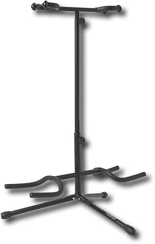 Front Standard. JamStands by Ultimate Support - Double Hanging Guitar Stand - Black.