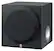 Front. Yamaha - 8" 100-Watt Powered Subwoofer - Silver.