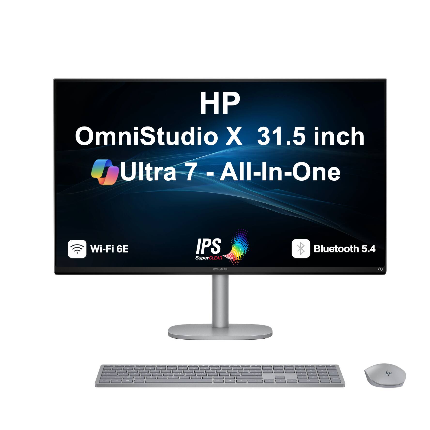 HP OmniStudio X 31.5 inch Ultra 7 - All-In-One  
Wi-Fi 6E  
IPS SuperCLEAR  
Bluetooth 5.4