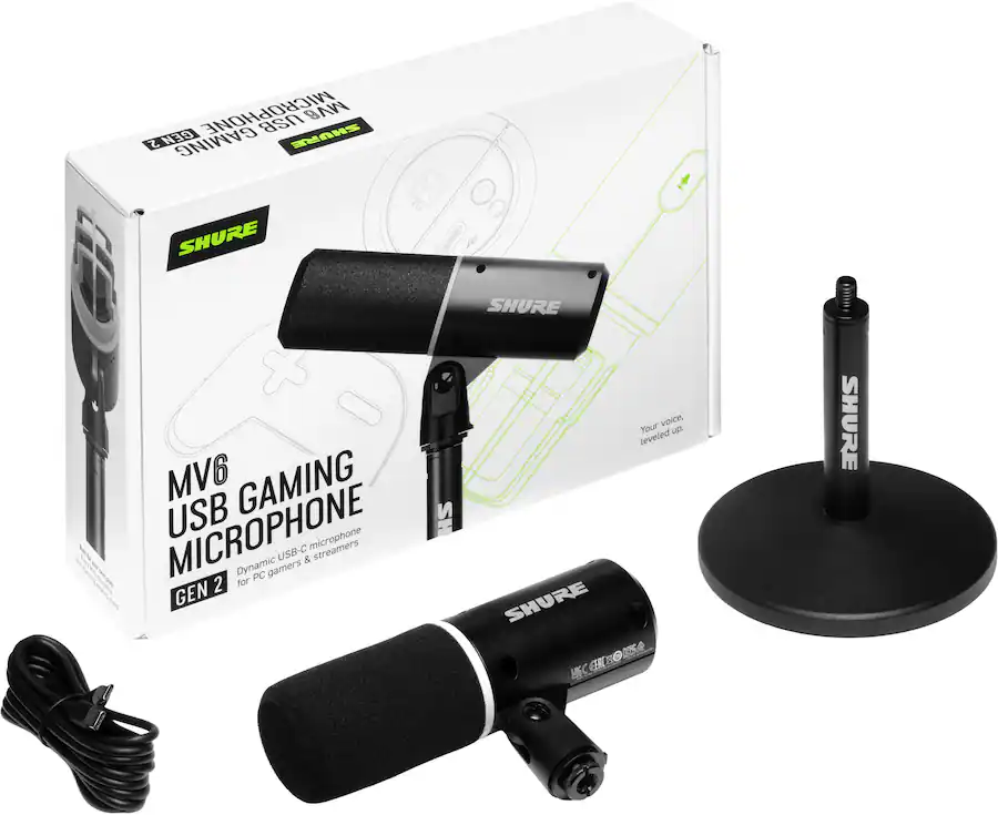 Ship Engine Control Usb Shure MV6 USB Gaming Microphone Gen 2 Black - Best Buy