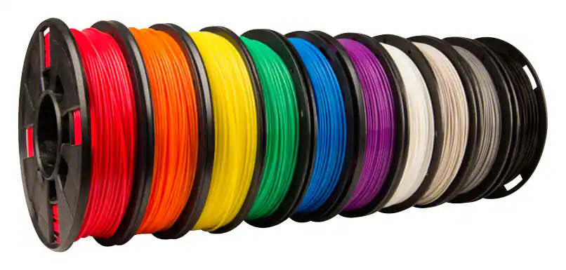 MakerBot - 1.75mm PLA Filament 0.5 lbs. (10-Pack) - Black/White/Red/Orange/Yellow/Green/Blue/Gray