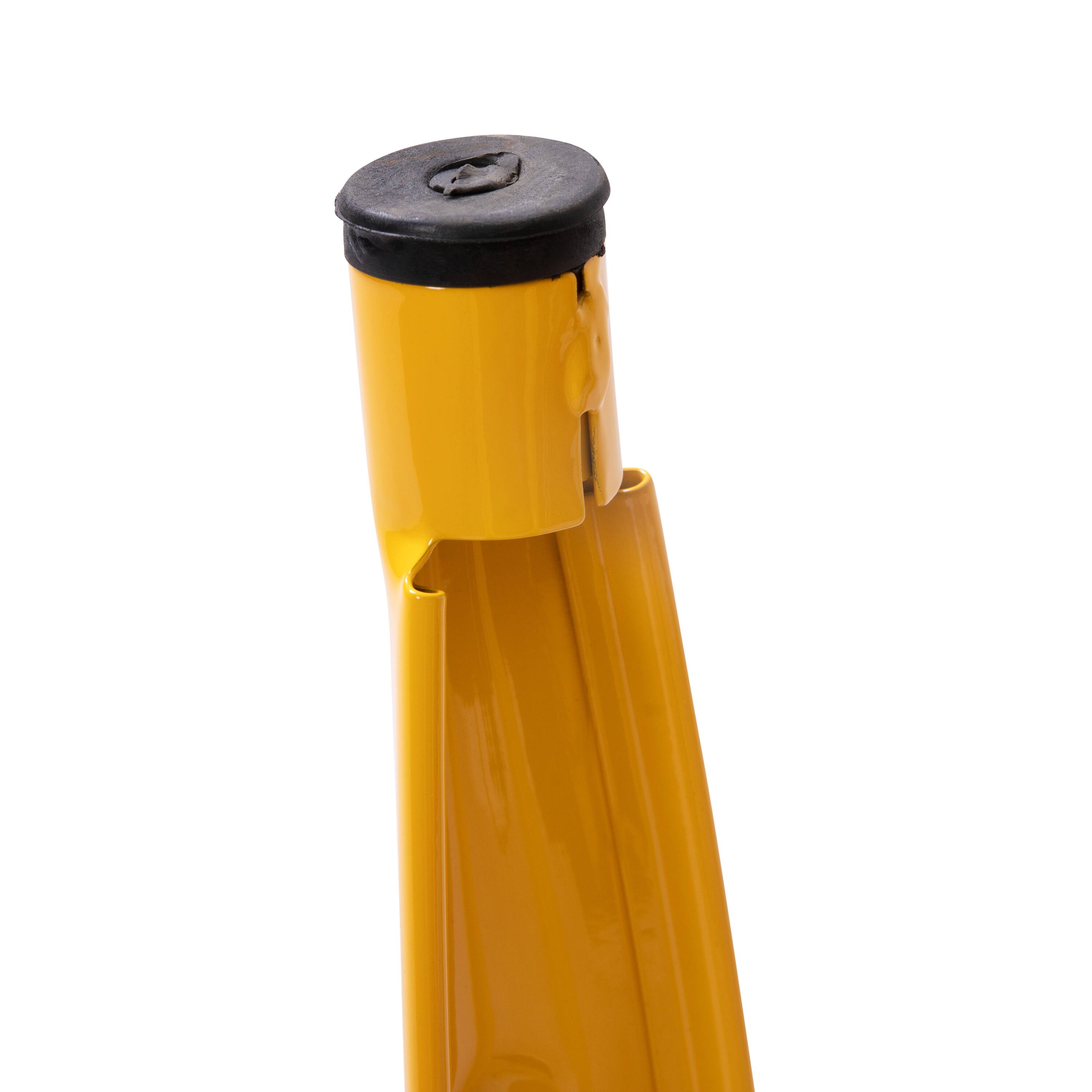 Alt View 10. Emma + Oliver - 18 Inch Table Height Indoor Stackable Metal Dining Stool-Set of 4 - Yellow.