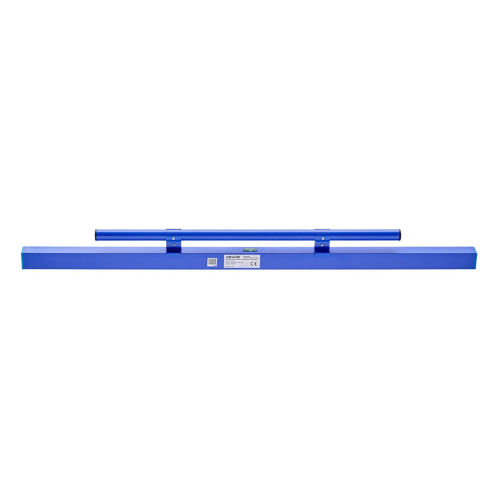 Alt View 5. VEVOR - Concrete Screed 48 in Length Manual Screed Board Aluminum Alloy Blue, Built-in Bubble Level, Powder-coated Finish - Blue.
