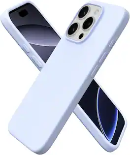 Ornarto - Designed for iPhone 16 Pro Case 6.3", Liquid Silicone 3 Layers Full Covered Protective Cover - Baby Blue