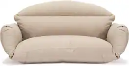 LeisureMod - 2-Person Swing Chair Cushion, Plush Oxford Fabric, Weather-Resistant Hanging Egg Chair Replacement - Taupe