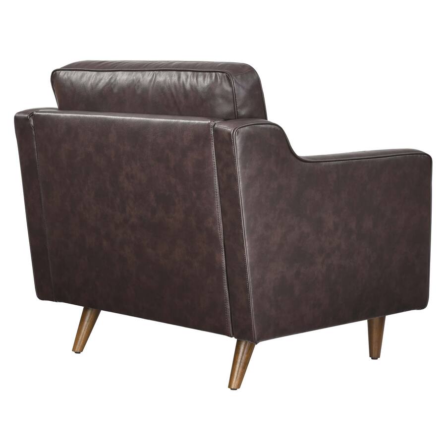 Impart Impart Genuine Leather Armchair by Modway Brown - Best Buy