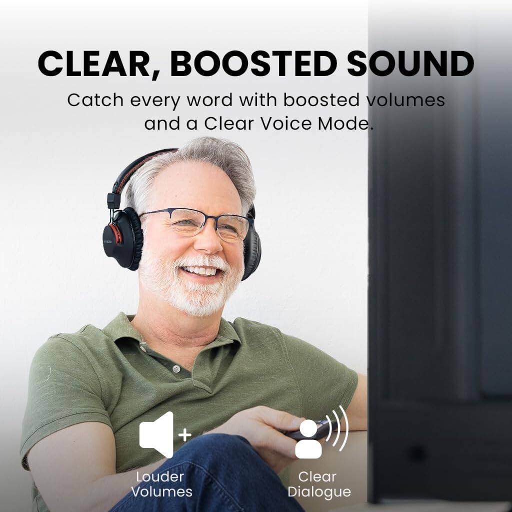 CLEAR, BOOSTED SOUND  
Catch every word with boosted volumes and a Clear Voice Mode.  

+ Louder Volumes  
+ Clear Dialogue