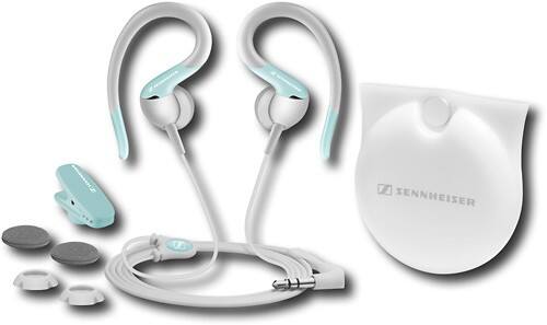 Front Standard. Sennheiser - Sport Clip-On Headphones - Blue.