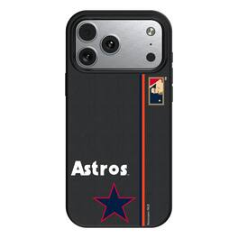 Keyscaper - MLB - Houston Astros 1975 Logo iPhone Magnetic Bump Case - 15 - Black