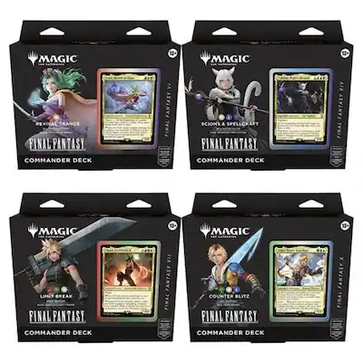 Wizards of The Coast - Magic: The Gathering | FINAL FANTASY Commander Deck Display - Commander: FINAL FANTASY (FIC) Wizards of The Coast - Magic: The Gathering | FINAL FANTASY Commander Deck Display - Commander: FINAL FANTASY (FIC)