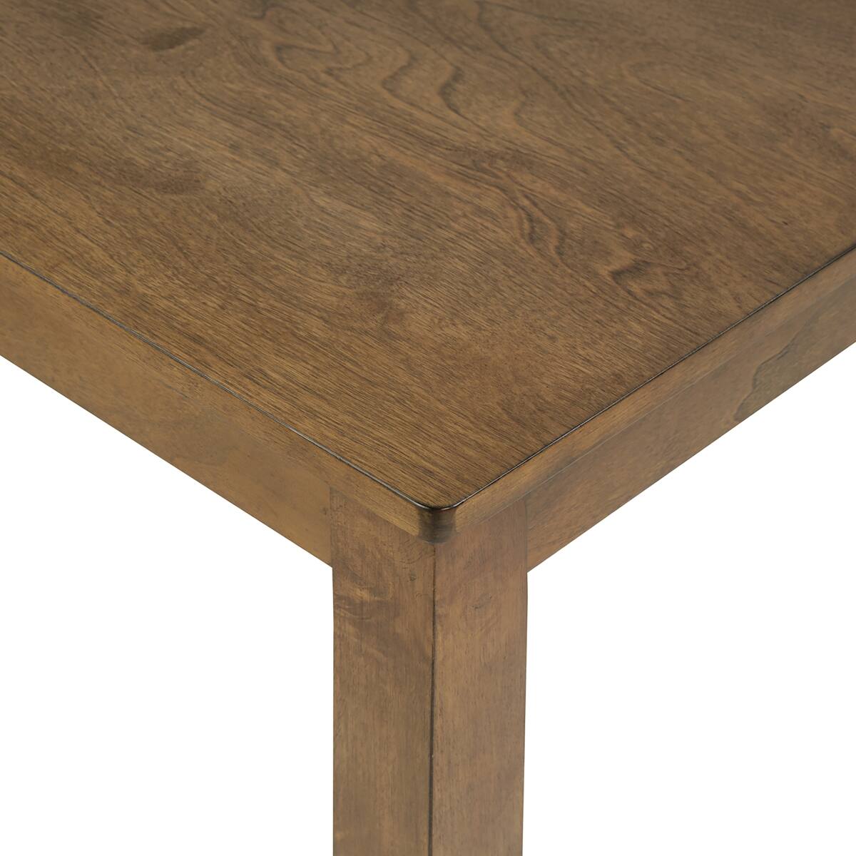 Back. Loheer - Loheer Square Dining Table, Oak Finish, Counter Height Table for Small Spaces - Oak.