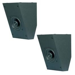 BIC America - RtR Elite S2040 4.5" 100W Dual-Angle On-Wall Surround Speakers, Dolby Atmos Compatible, 8 Ohm - Matte Black