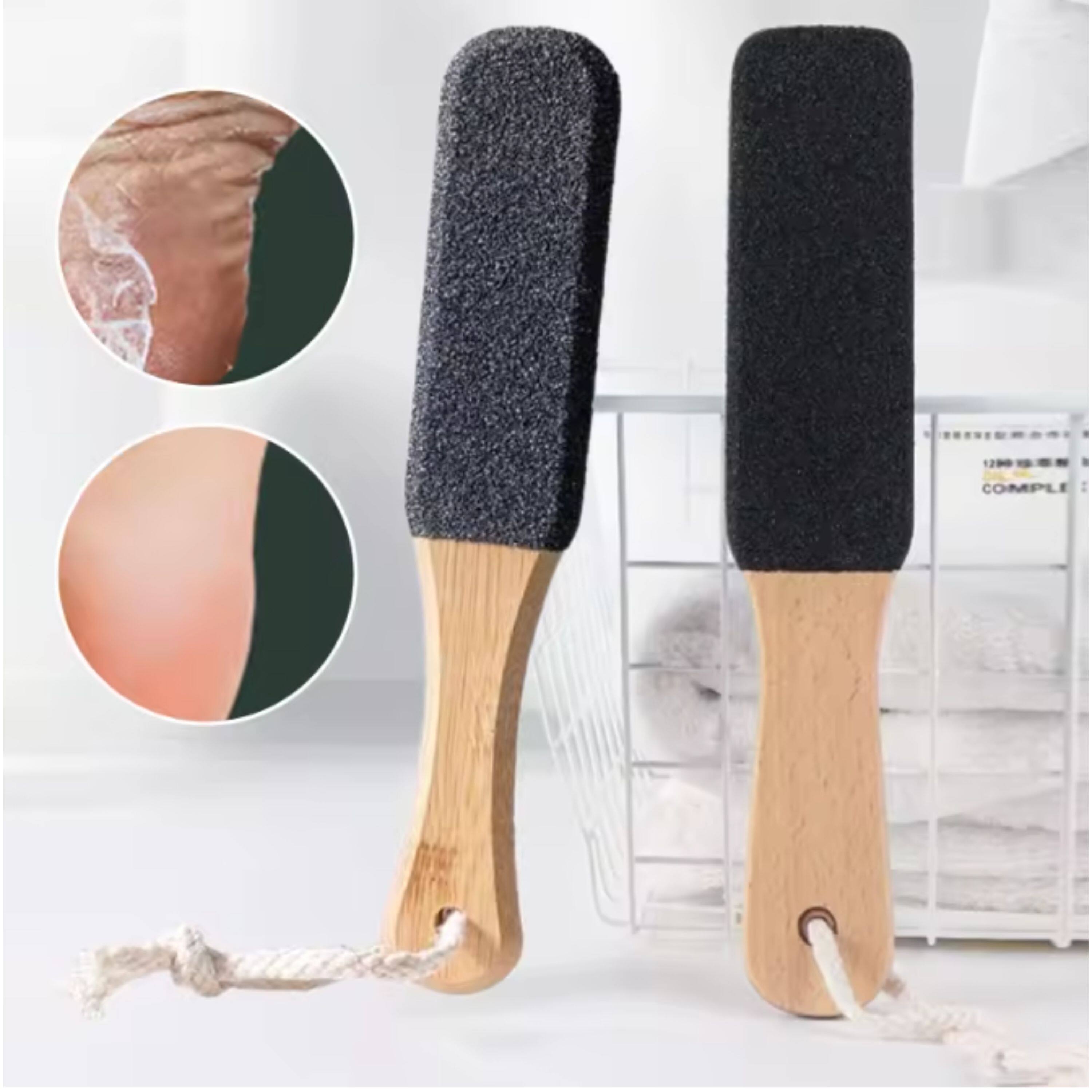 Back. Kitcheniva - Pumice Stone Foot File - Callus Remover for Feet (2 Pack, Black).