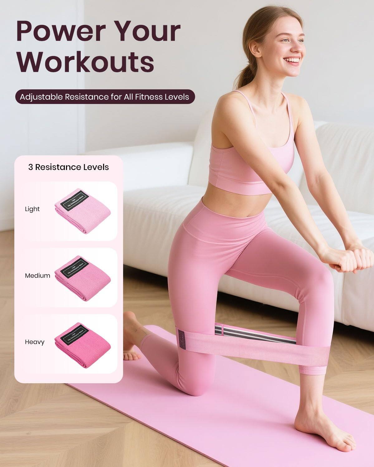 Power Your Workouts

Adjustable Resistance for All Fitness Levels

3 Resistance Levels

- Light
- Medium
- Heavy