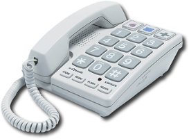 Cortelco - Itt-2400 ez Touch Corded Phone - White - Angle_Zoom