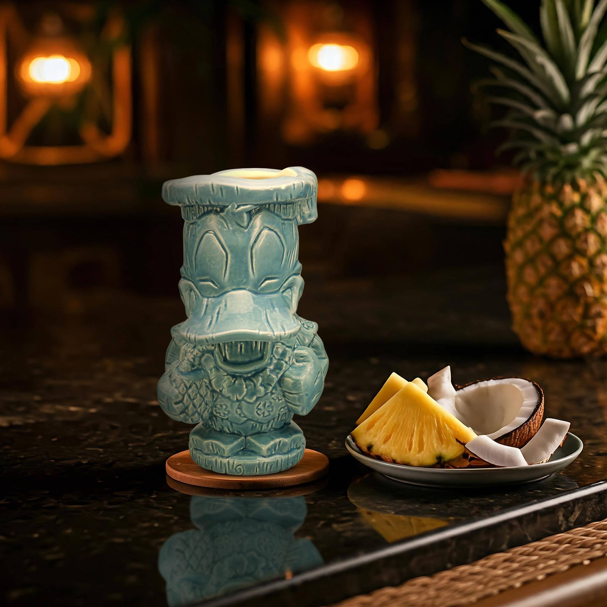 Alt View 3. Disney - Geeki Tikis Disney Aloha Donald Duck Ceramic Mug | Holds 16 Ounces - Blue.