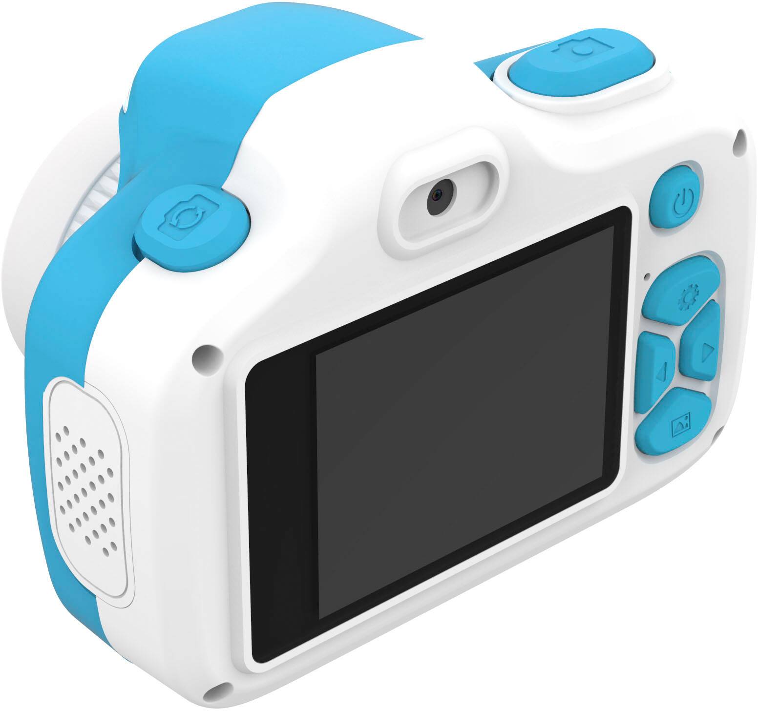 Left. myFirst - Camera 3 - Digital Camera for Kids with Extra Selfie Lens 16MP HD Video, Selfie Lens, Shockproof Case, microSD - Blue.
