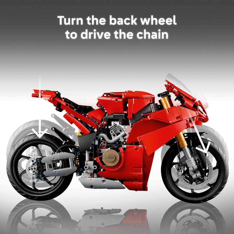 LEGO Technic Ducati Panigale V4 S Motorcycle Model Building Set