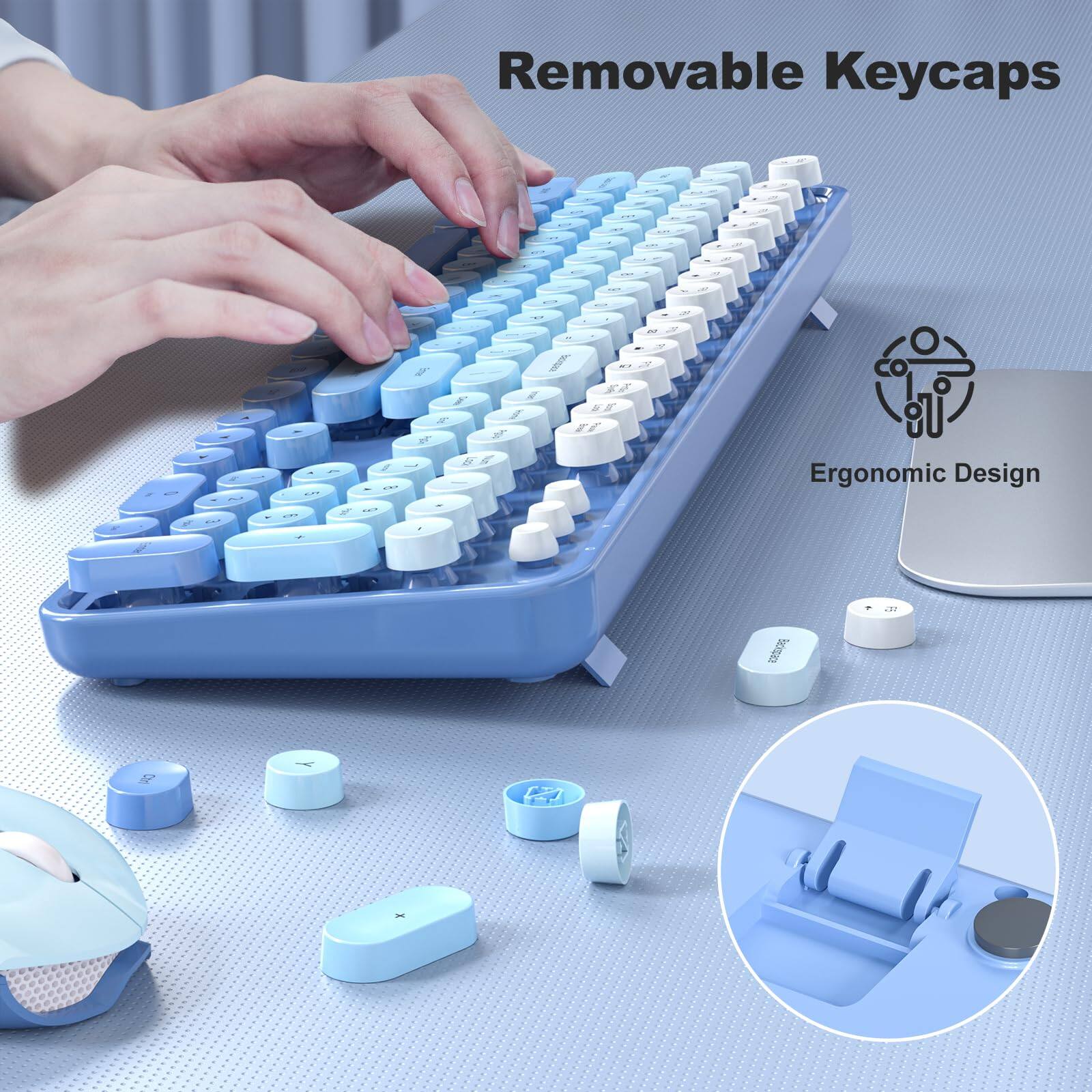 Removable Keycaps

- Ergonomic Design

ERSICA C2