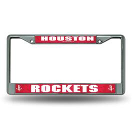 Rico Industries - Houston Rockets NBA Chrome Metal License Plate Frame - Multi