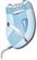 Front Standard. Emjoi - Soft Caress Corded Epilator - Blue.